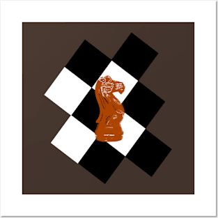 Chess knight design Posters and Art